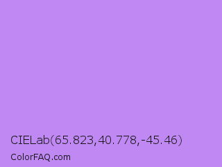 CIELab 65.823,40.778,-45.46 Color Image