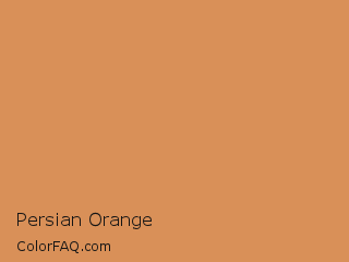 CIELab 66.061,22.072,40.686 Persian Orange Color Image