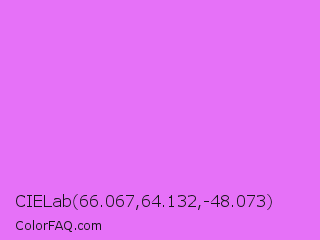 CIELab 66.067,64.132,-48.073 Color Image