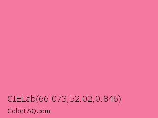 CIELab 66.073,52.02,0.846 Color Image
