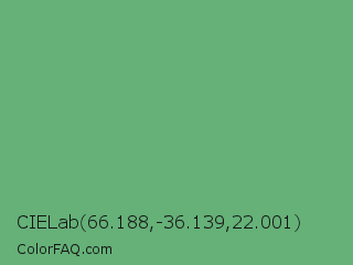 CIELab 66.188,-36.139,22.001 Color Image