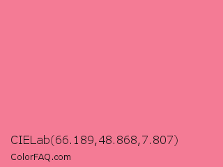 CIELab 66.189,48.868,7.807 Color Image