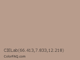 CIELab 66.413,7.833,12.218 Color Image
