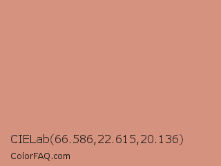CIELab 66.586,22.615,20.136 Color Image