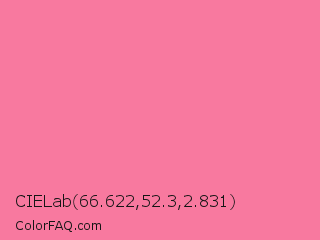 CIELab 66.622,52.3,2.831 Color Image