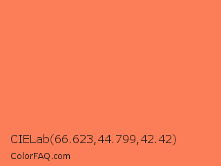 CIELab 66.623,44.799,42.42 Color Image