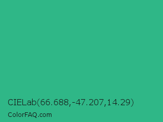 CIELab 66.688,-47.207,14.29 Color Image