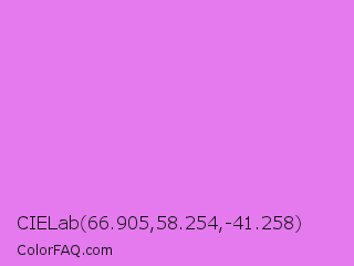 CIELab 66.905,58.254,-41.258 Color Image