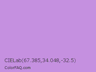 CIELab 67.385,34.048,-32.5 Color Image