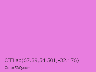 CIELab 67.39,54.501,-32.176 Color Image
