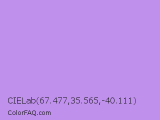 CIELab 67.477,35.565,-40.111 Color Image