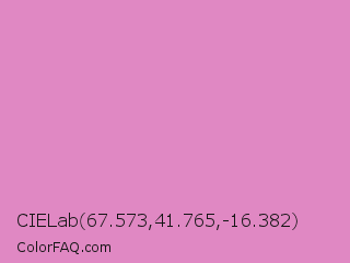 CIELab 67.573,41.765,-16.382 Color Image