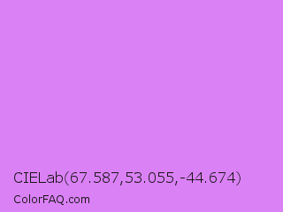 CIELab 67.587,53.055,-44.674 Color Image