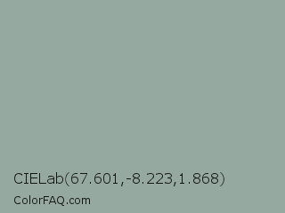 CIELab 67.601,-8.223,1.868 Color Image
