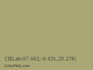 CIELab 67.662,-6.631,25.278 Color Image