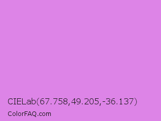 CIELab 67.758,49.205,-36.137 Color Image
