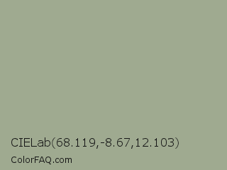 CIELab 68.119,-8.67,12.103 Color Image