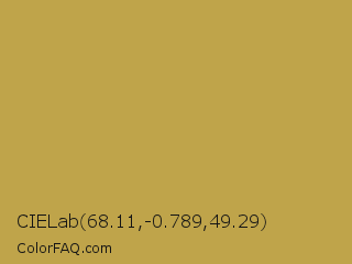 CIELab 68.11,-0.789,49.29 Color Image