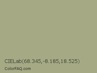 CIELab 68.345,-8.185,18.525 Color Image