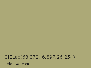 CIELab 68.372,-6.897,26.254 Color Image