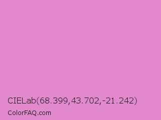 CIELab 68.399,43.702,-21.242 Color Image