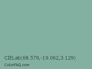 CIELab 68.579,-19.062,3.129 Color Image