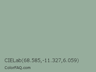 CIELab 68.585,-11.327,6.059 Color Image