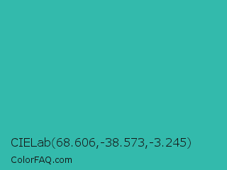 CIELab 68.606,-38.573,-3.245 Color Image