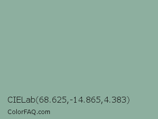 CIELab 68.625,-14.865,4.383 Color Image