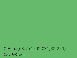 CIELab 68.754,-42.031,32.279 Color Image