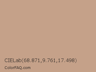 CIELab 68.871,9.761,17.498 Color Image