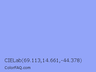 CIELab 69.113,14.661,-44.378 Color Image