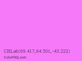CIELab 69.417,64.501,-43.222 Color Image