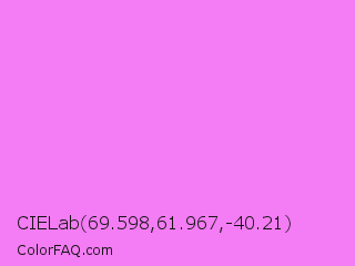 CIELab 69.598,61.967,-40.21 Color Image