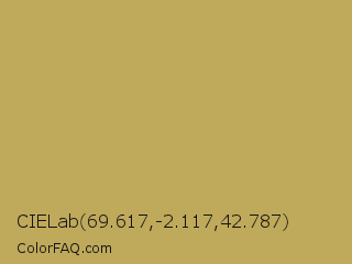 CIELab 69.617,-2.117,42.787 Color Image