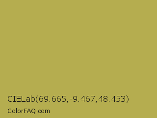 CIELab 69.665,-9.467,48.453 Color Image