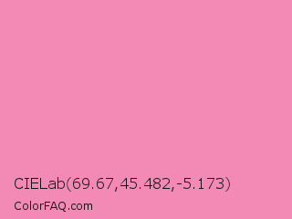 CIELab 69.67,45.482,-5.173 Color Image