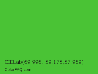 CIELab 69.996,-59.175,57.969 Color Image
