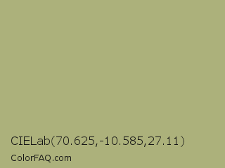 CIELab 70.625,-10.585,27.11 Color Image