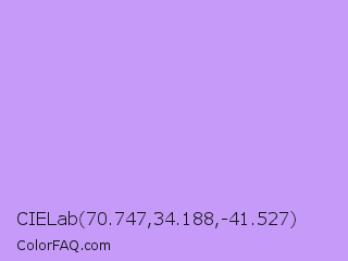 CIELab 70.747,34.188,-41.527 Color Image
