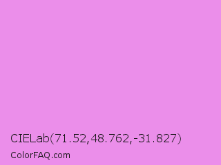 CIELab 71.52,48.762,-31.827 Color Image