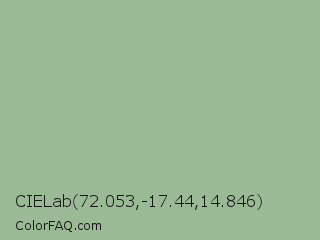 CIELab 72.053,-17.44,14.846 Color Image