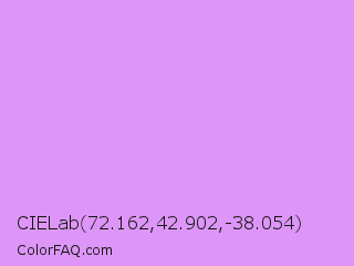 CIELab 72.162,42.902,-38.054 Color Image
