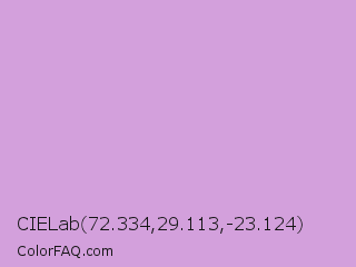 CIELab 72.334,29.113,-23.124 Color Image