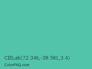 CIELab 72.346,-38.581,3.4 Color Image
