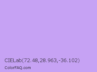 CIELab 72.48,28.963,-36.102 Color Image