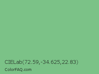 CIELab 72.59,-34.625,22.83 Color Image