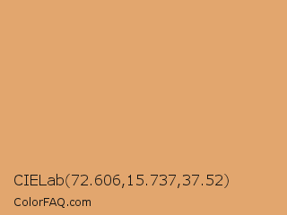 CIELab 72.606,15.737,37.52 Color Image