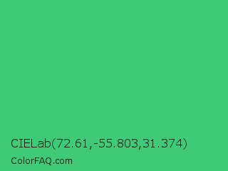 CIELab 72.61,-55.803,31.374 Color Image
