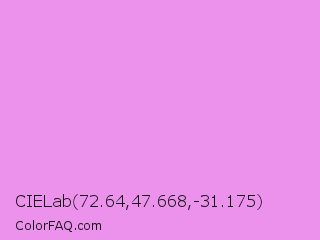 CIELab 72.64,47.668,-31.175 Color Image
